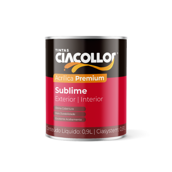 Tinta Acrílica Sublime Premium Ciacollor